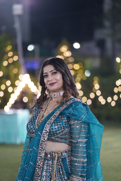 Emerald Elegance Bridal Lehenga Set