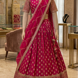 Rani Elegance Festive Lehenga displayed on mannequin front