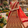 Ruby Regal Embroidered Lehenga Set front view